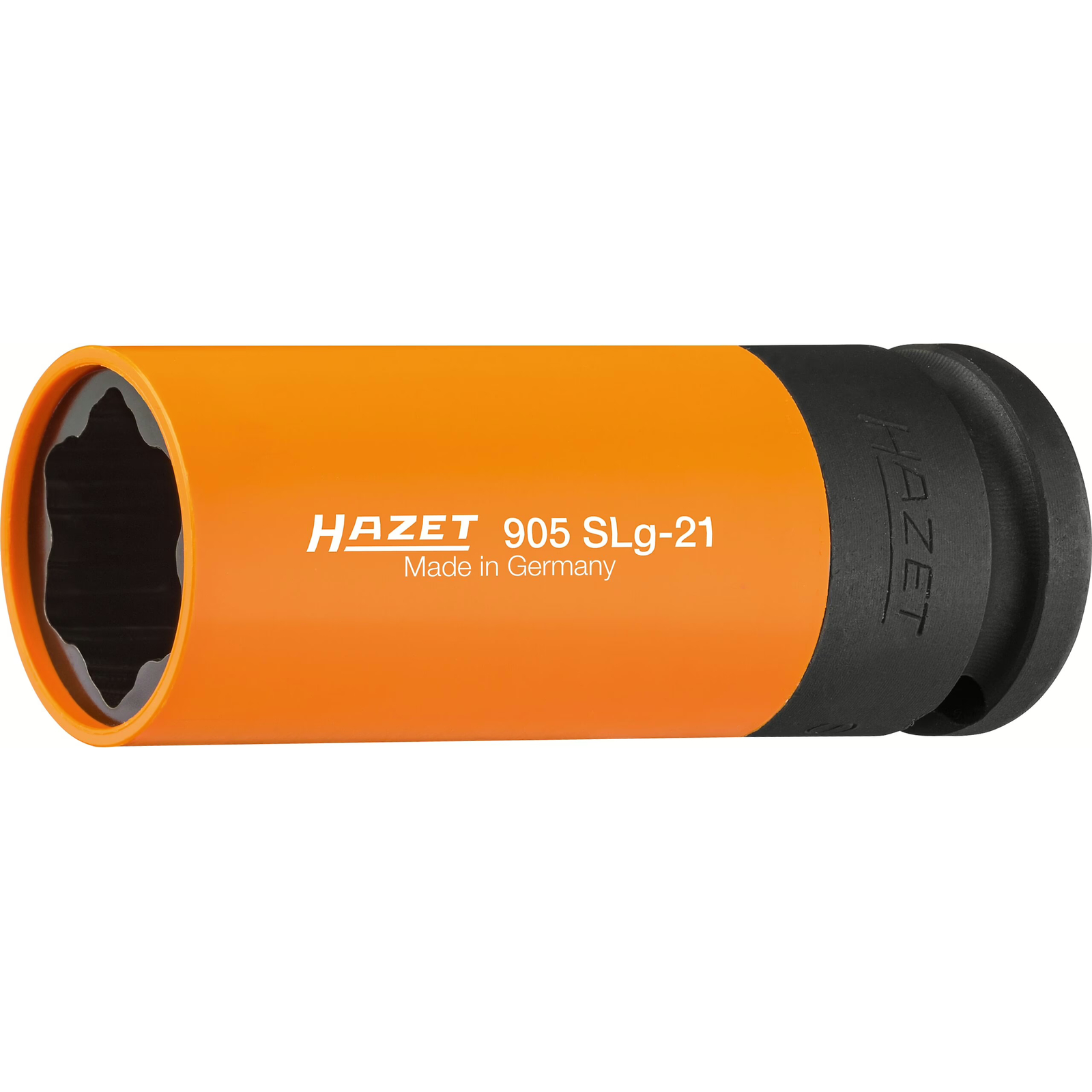 Douille à chocs profil spécial hybride 21 mm carré creux 1/2 pouce 87 mm longue HAZET - 905SLG-21