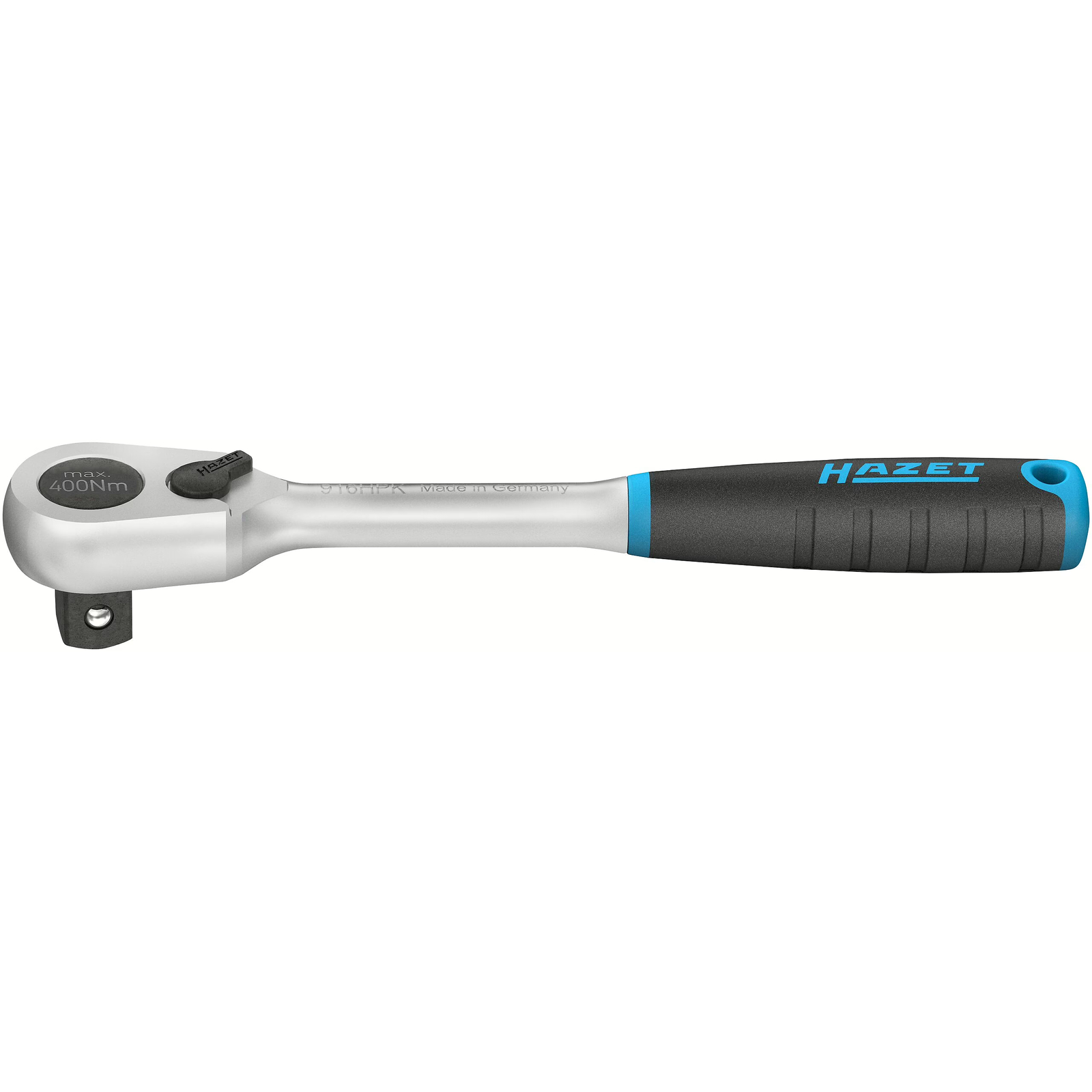 Cliquet réversible denture fine HiPer court 200 mm carré massif 1/2 pouce 90 dents HAZET - 916HPK