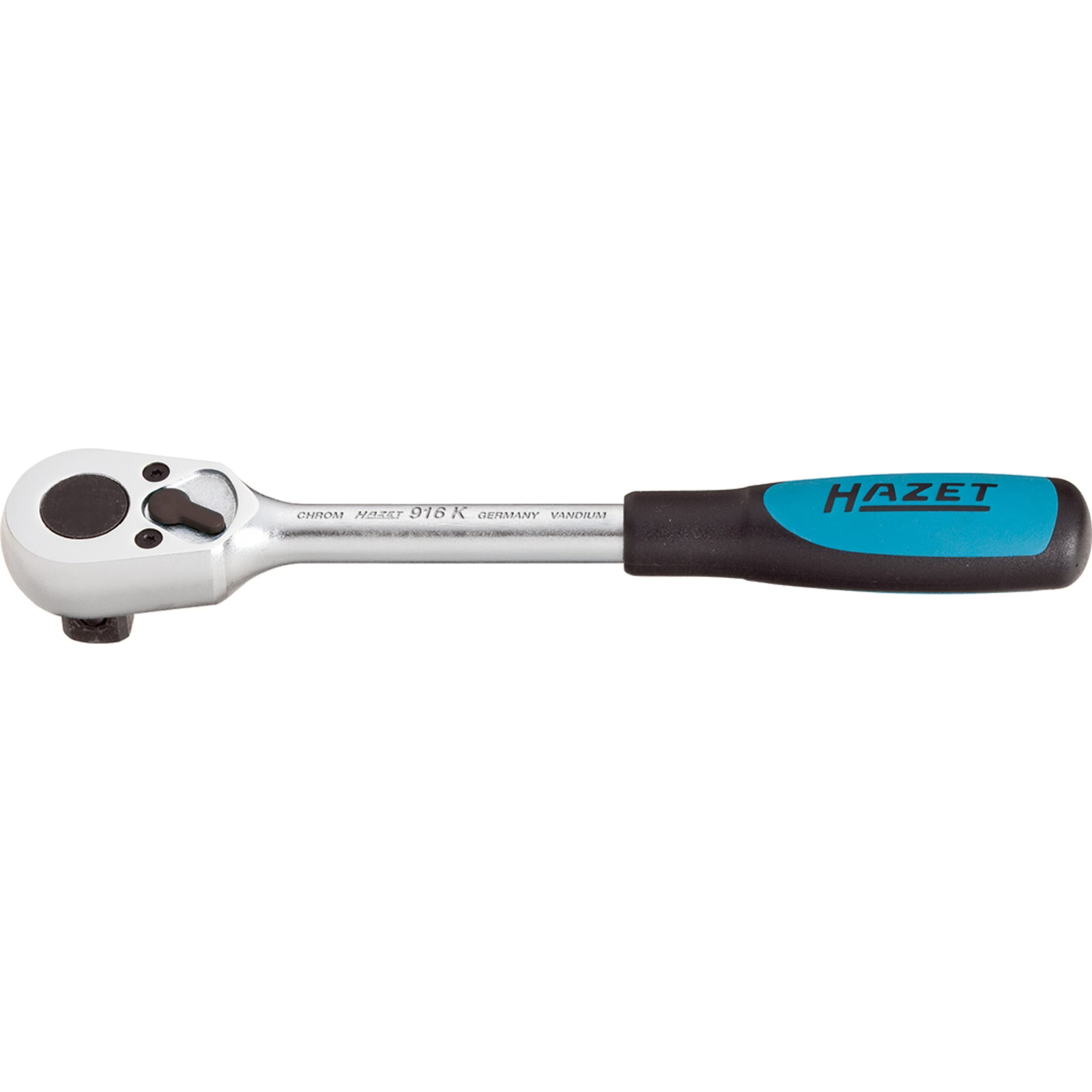 Cliquet réversible court 1/2 pouce 199 mm manche bimatière HAZET - 916K