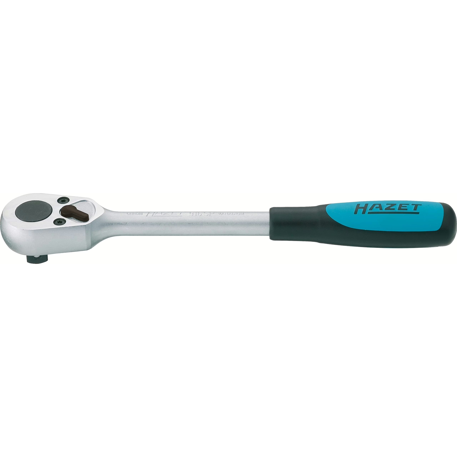 Cliquet réversible carré massif 1/2 pouce 275 mm manche bimatière HAZET - 916SP