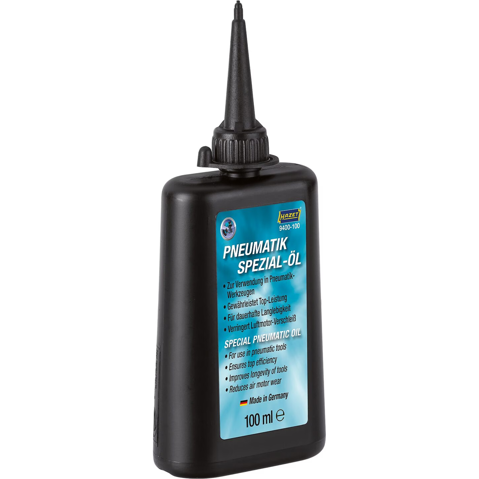 Huile spéciale pour outils pneumatiques 0,1 l sans silicone HAZET - 9400-100