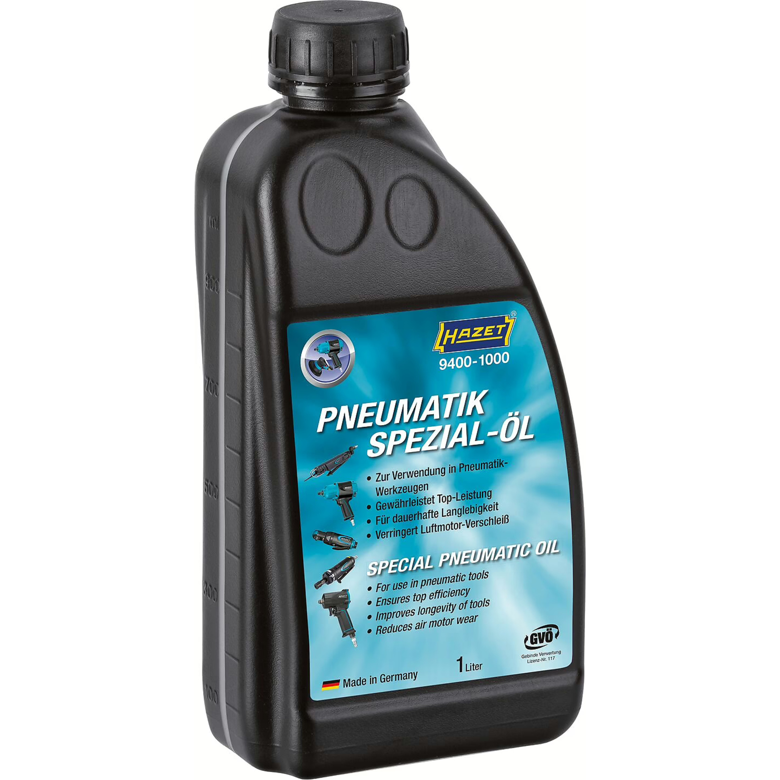 Huile spéciale pour outils pneumatiques 1 l sans silicone HAZET - 9400-1000
