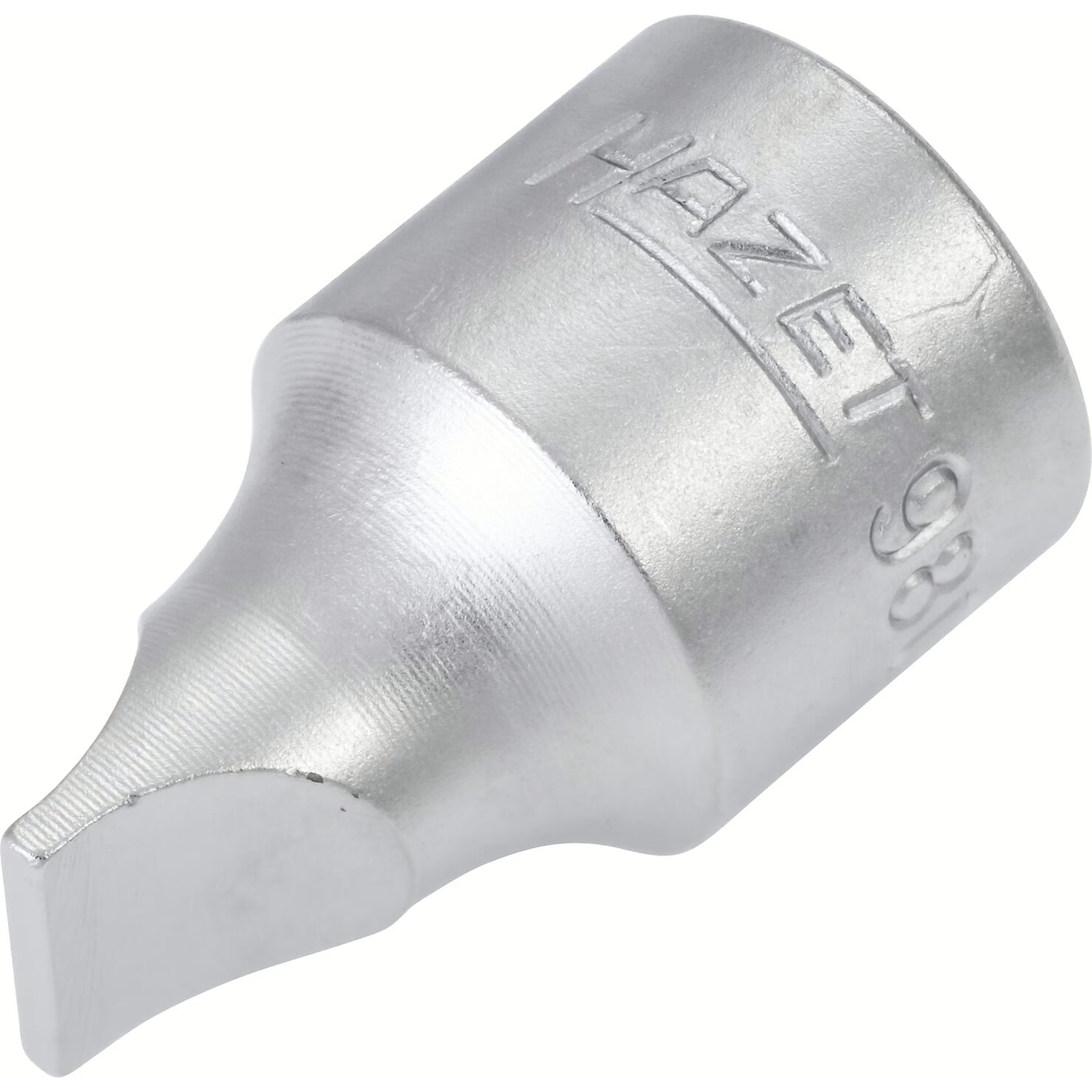 Douille mâle carré creux 1/2 pouce 2 x 13 mm profil à fente utilisation manuelle chromée HAZET - 980-2X13
