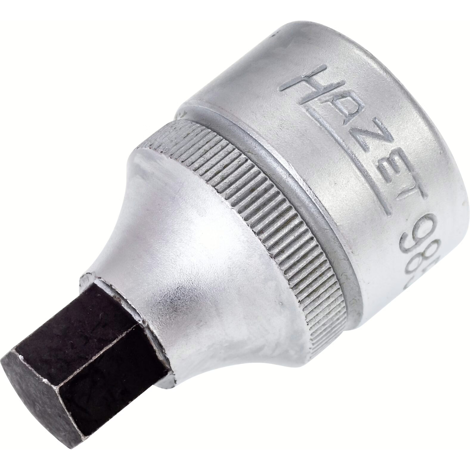 Douille mâle carré creux 1/2 pouce 10 mm avec moletage DIN 7422 utilisation manuelle HAZET - 985-10