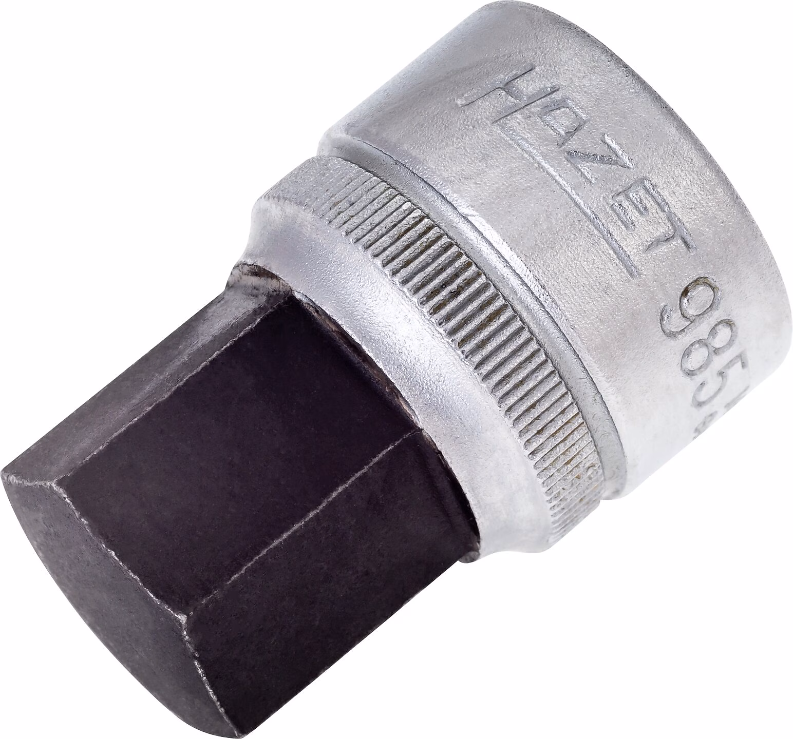 Douille mâle carré creux 1/2 pouce 19 mm avec moletage utilisation manuelle HAZET - 985-19