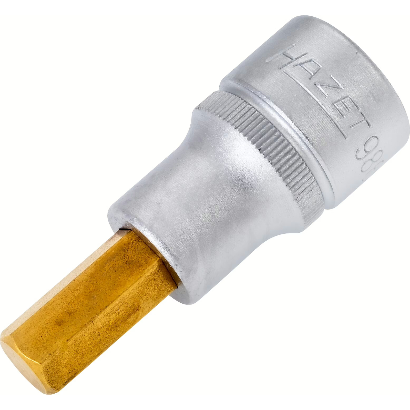 Douille mâle carré creux 1/2 pouce 10 mm avec moletage usage manuel HAZET - 986-10
