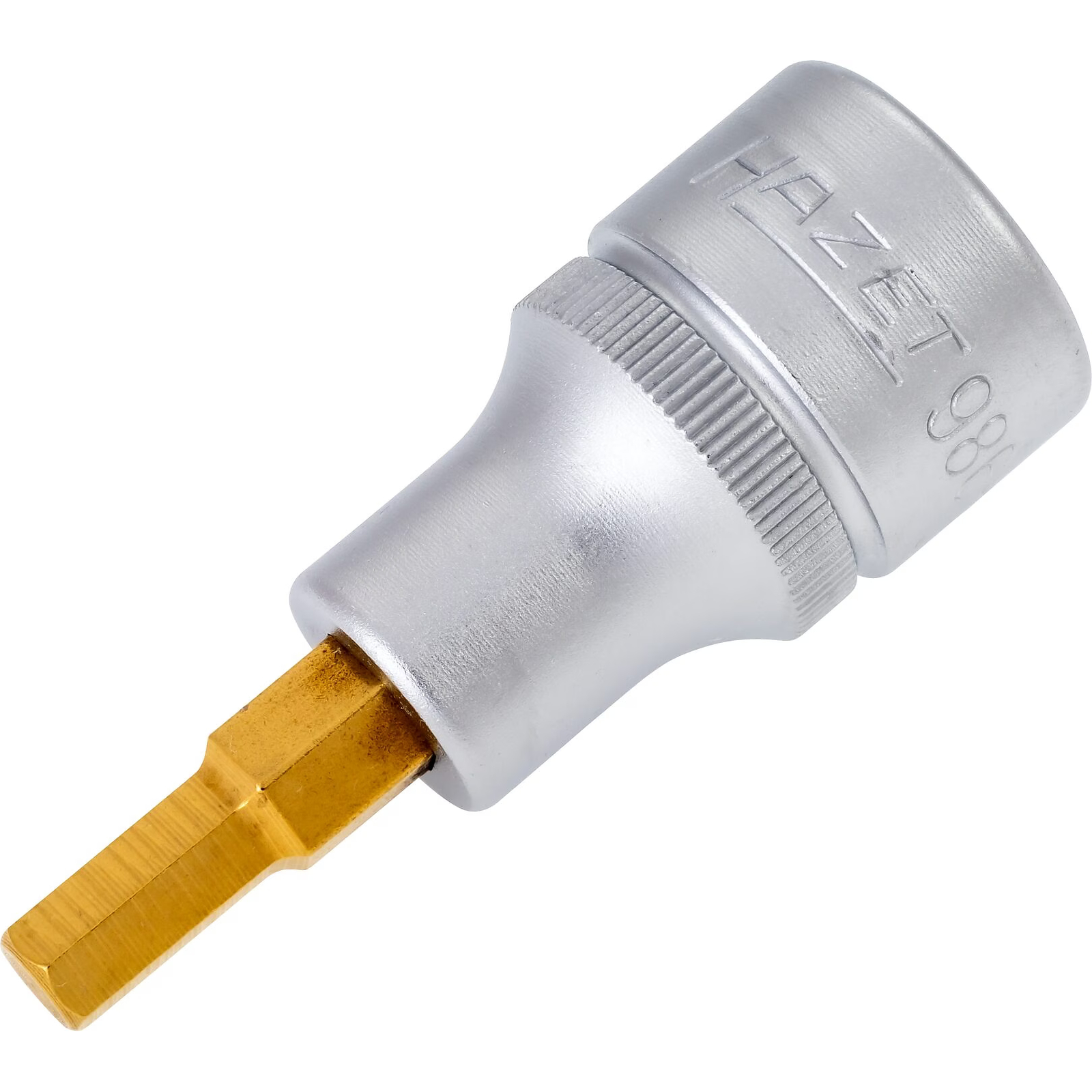 Douille mâle carré creux 1/2 pouce profil six pans intérieurs 6 mm avec moletage HAZET - 986-6