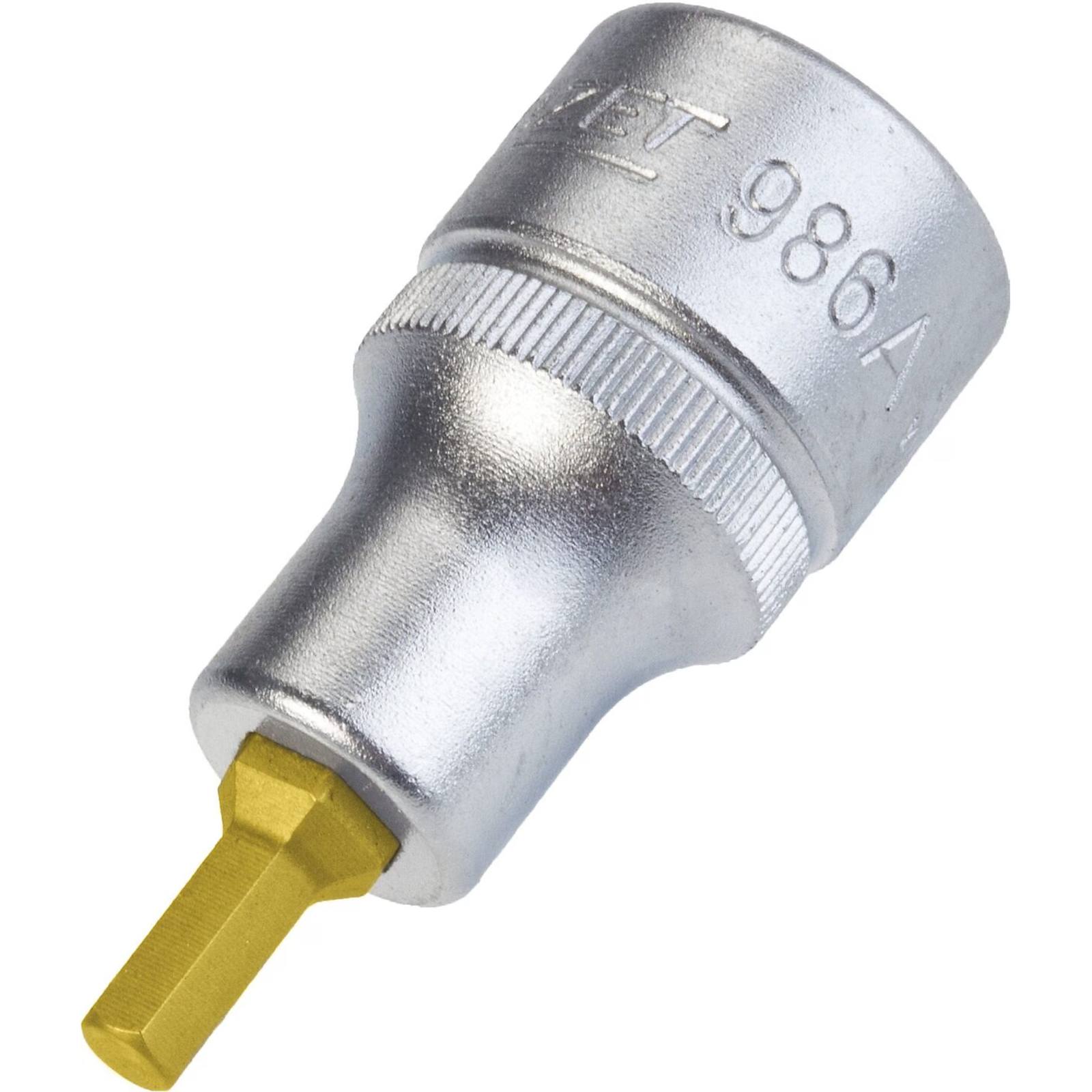 Douille mâle carré creux 1/2 pouce 3/16″ profil six pans intérieurs avec moletage HAZET - 986A-3/16