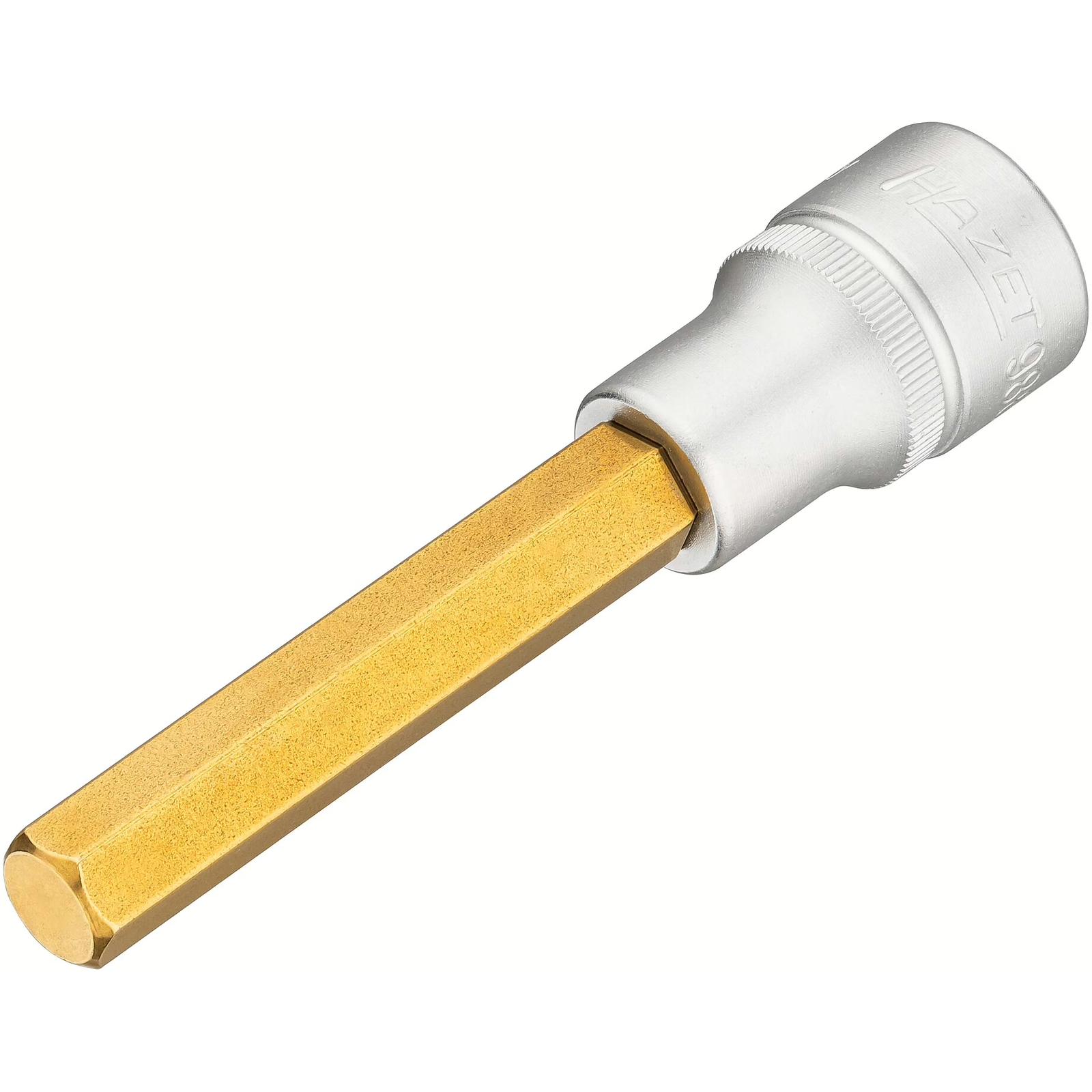 Douille mâle carré creux 1/2 pouce 11 mm avec moletage longue HAZET - 986L-11