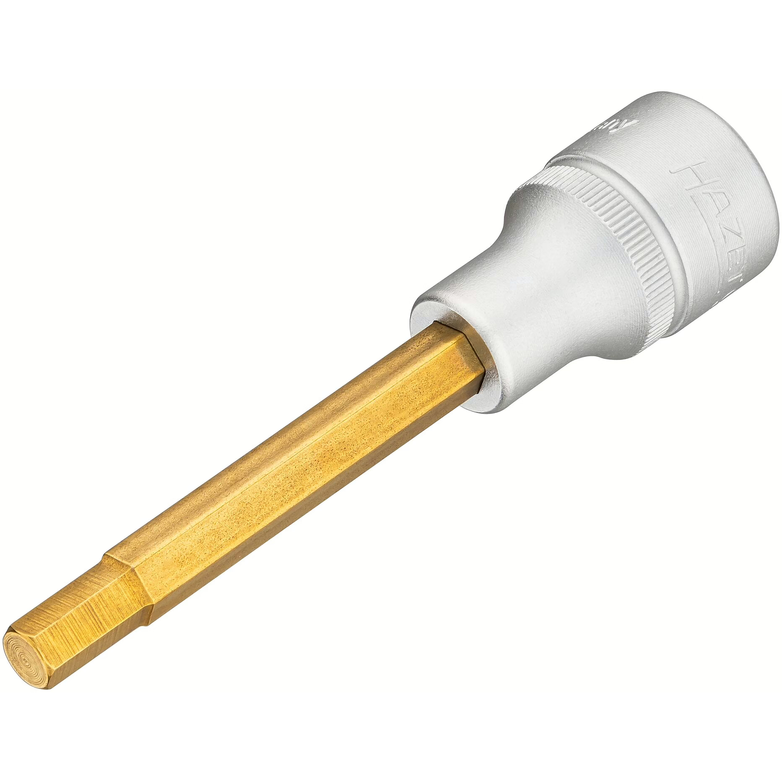 Douille mâle carré creux 1/2 pouce 7 mm TiN avec moletage 100 mm HAZET - 986L-7