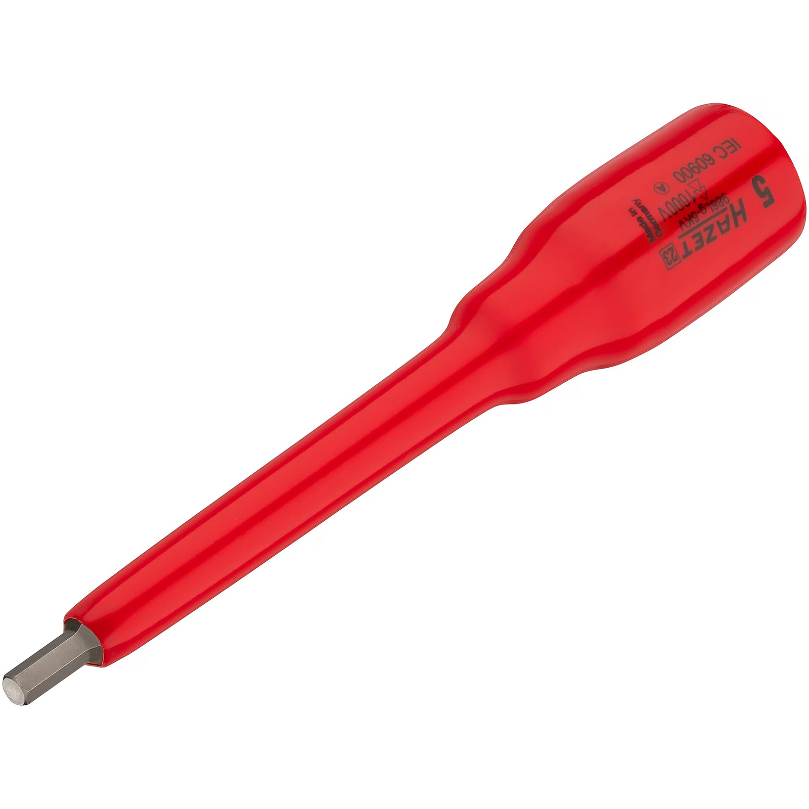 Douille mâle 5 mm carré creux 1/2 pouce avec isolation 1000 V HAZET - 986LG-5KV