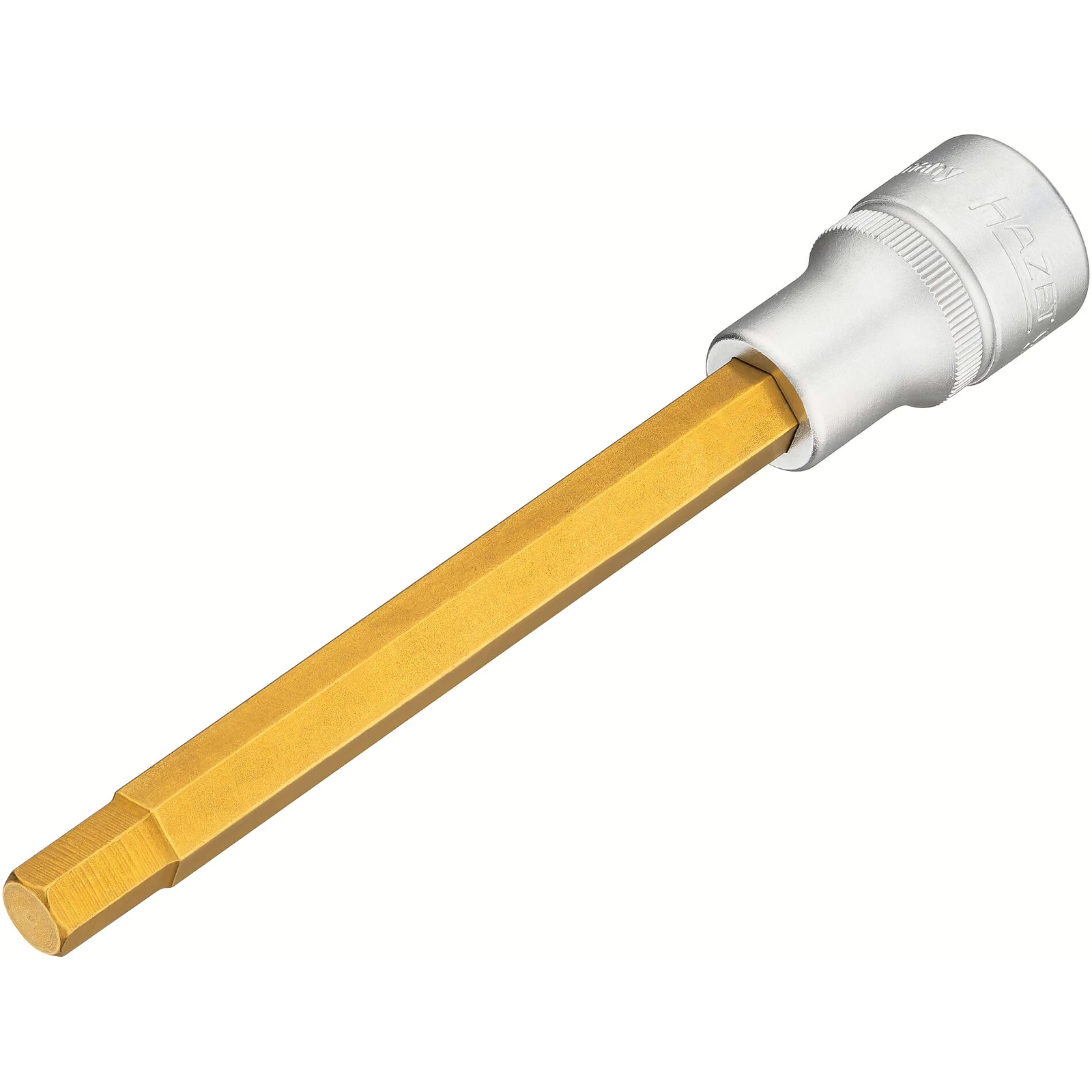Douille mâle carré creux 1/2 pouce 9 mm extra-longue avec moletage TiN HAZET - 986SL-9