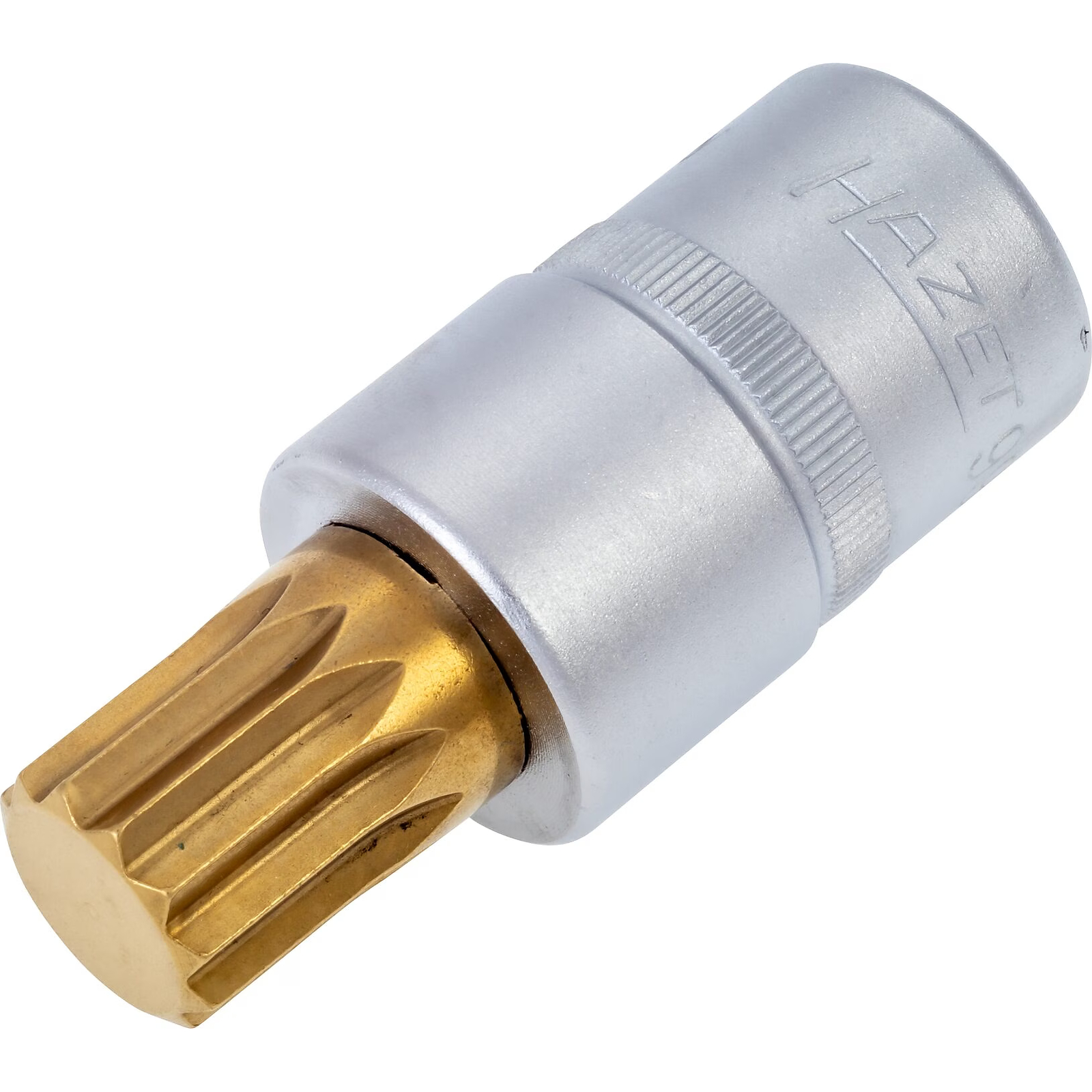 Douille mâle M16 denture multiple intérieur XZN carré creux 1/2 pouce 12,5 mm avec moletage VW Touareg HAZET - 990-16