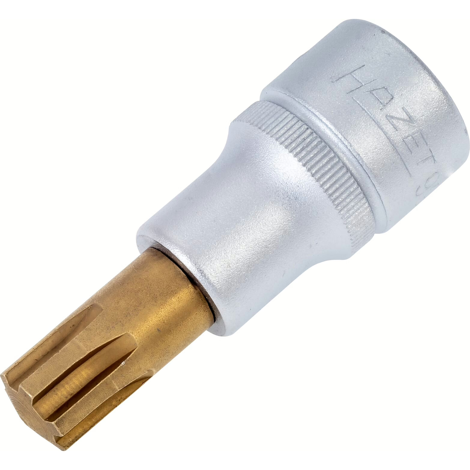 Douille mâle carrée creuse 1/2 pouce M12 empreinte Ribe CV avec moletage HAZET - 991-12