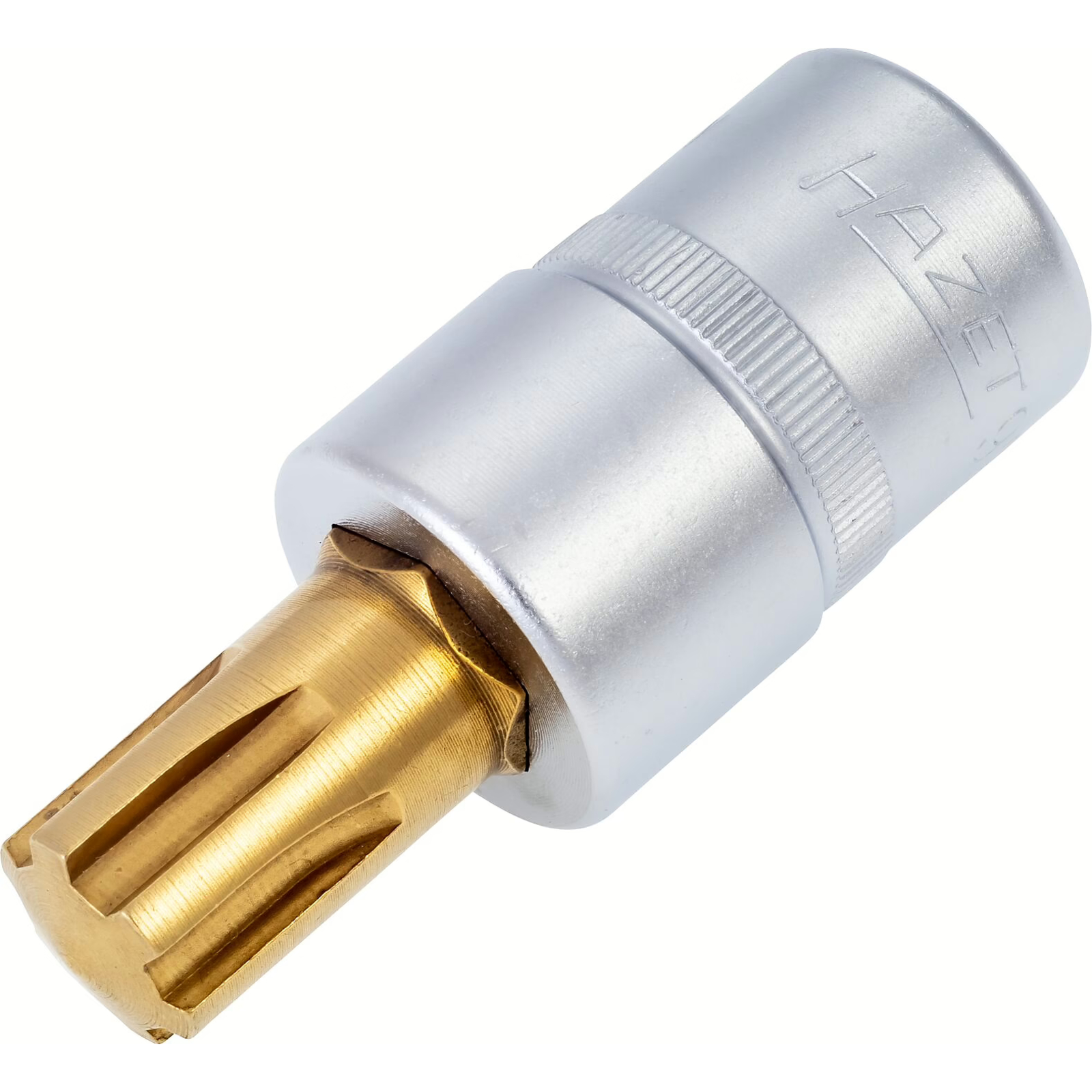 Douille mâle M14 carré creux 1/2 pouce empreinte crénaux Ribe CV avec moletage utilisation manuelle HAZET - 991-14