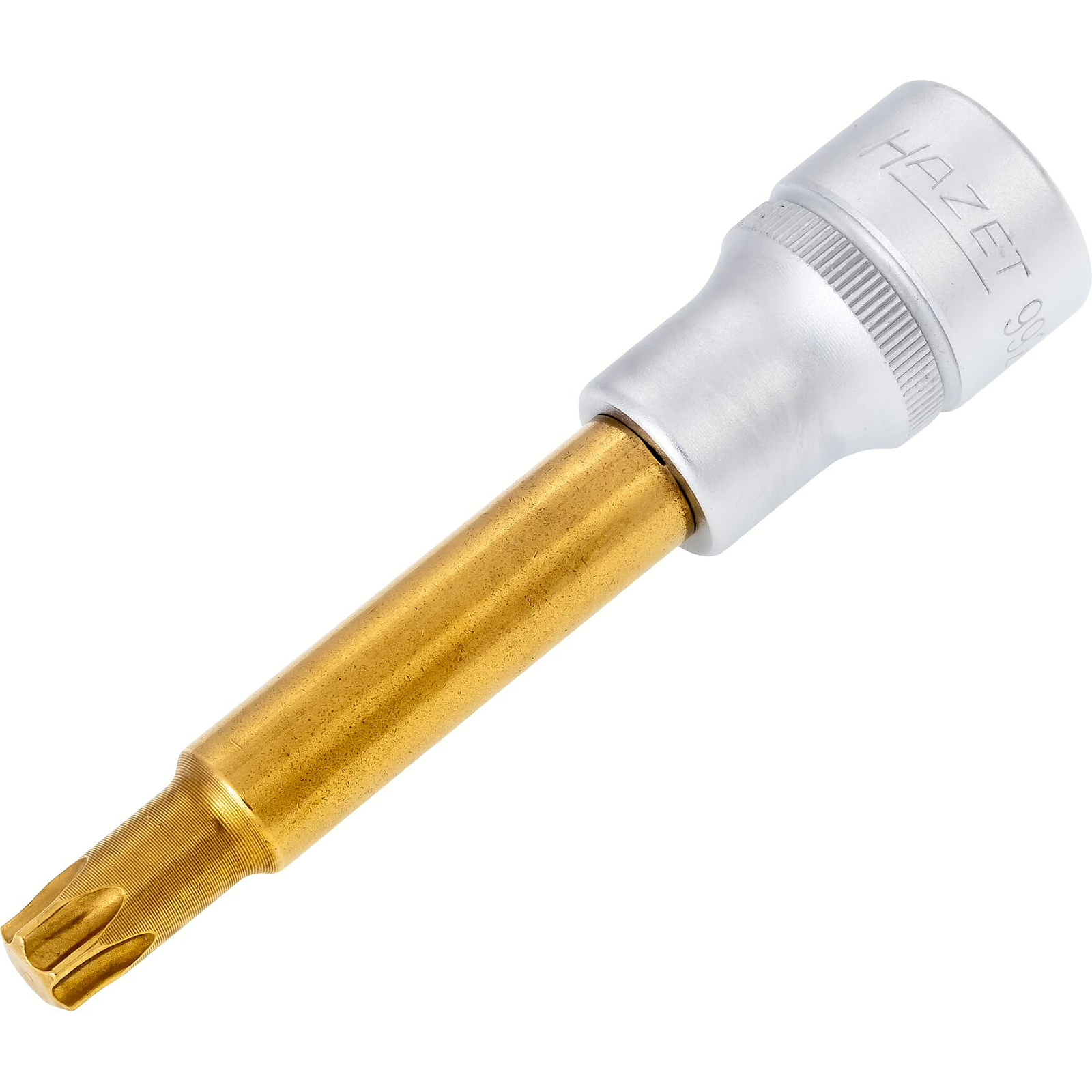 Douille mâle carré creux 1/2 pouce profil TORX T50 avec moletage 100 mm utilisation manuelle HAZET - 992LG-T50