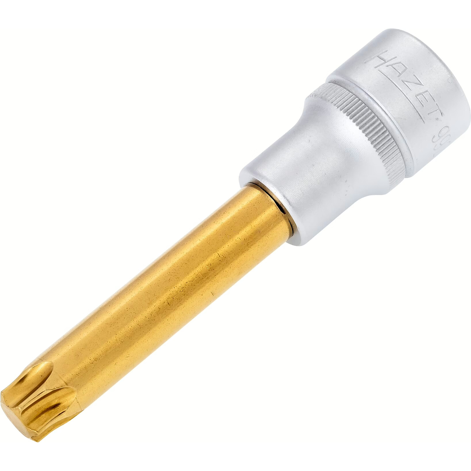 Douille mâle carré creux 1/2 pouce T55 profil TORX intérieur 96 mm avec moletage HAZET - 992LG-T55
