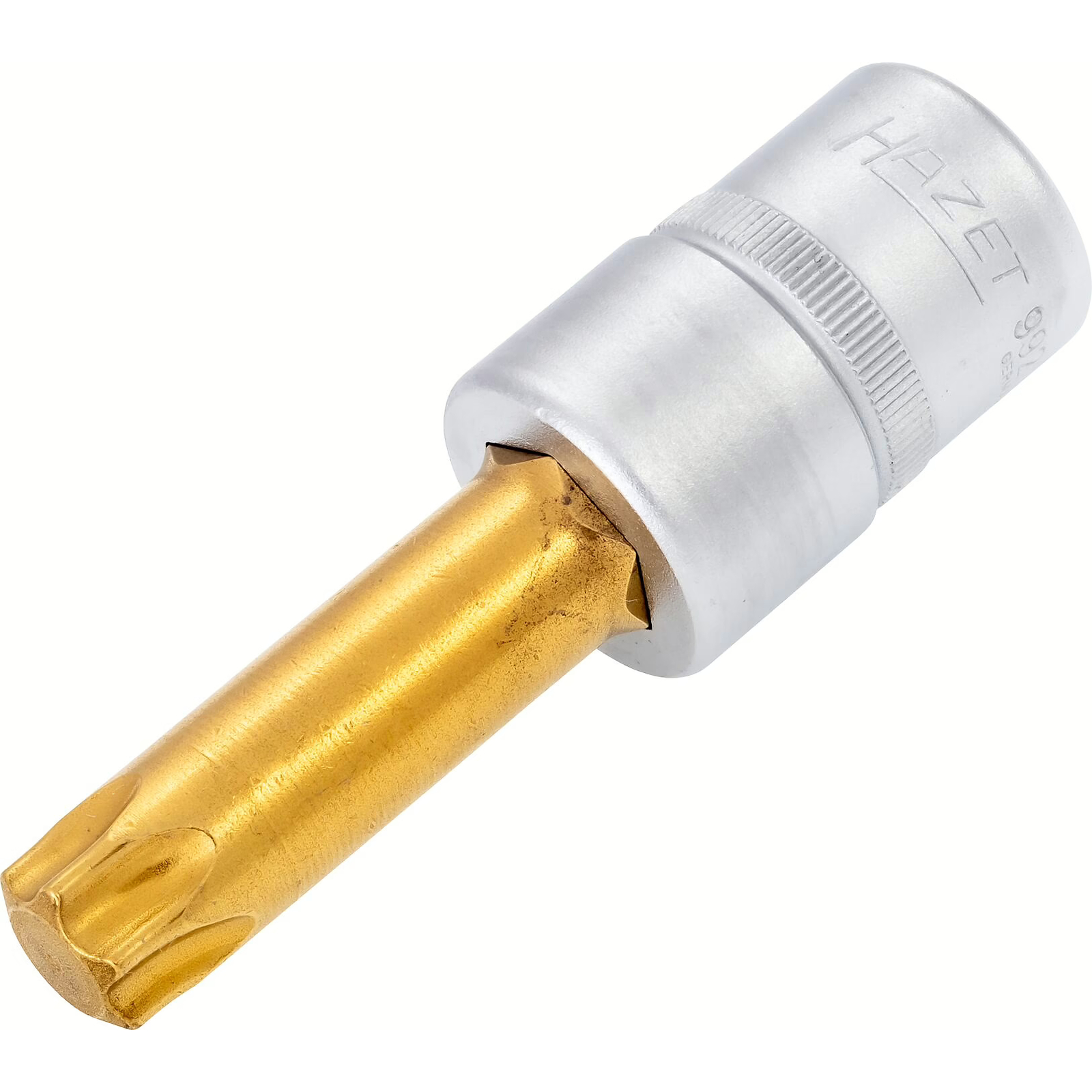 Douille mâle carré creux 1/2 pouce profil TORX intérieur T60 avec moletage 83 mm utilisation manuelle HAZET - 992LG-T60