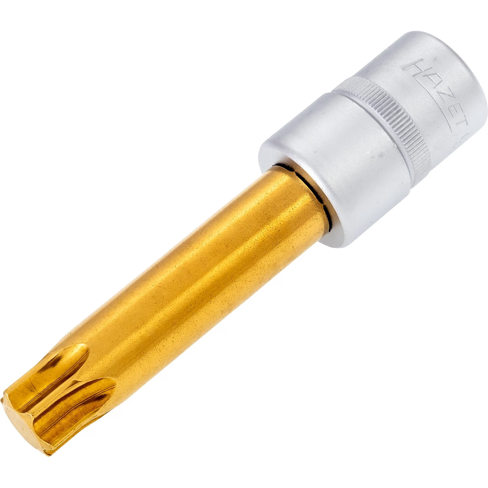Douille mâle carrée creuse 1/2 pouce T70 profil TORX intérieur 105 mm avec moletage HAZET - 992LG-T70