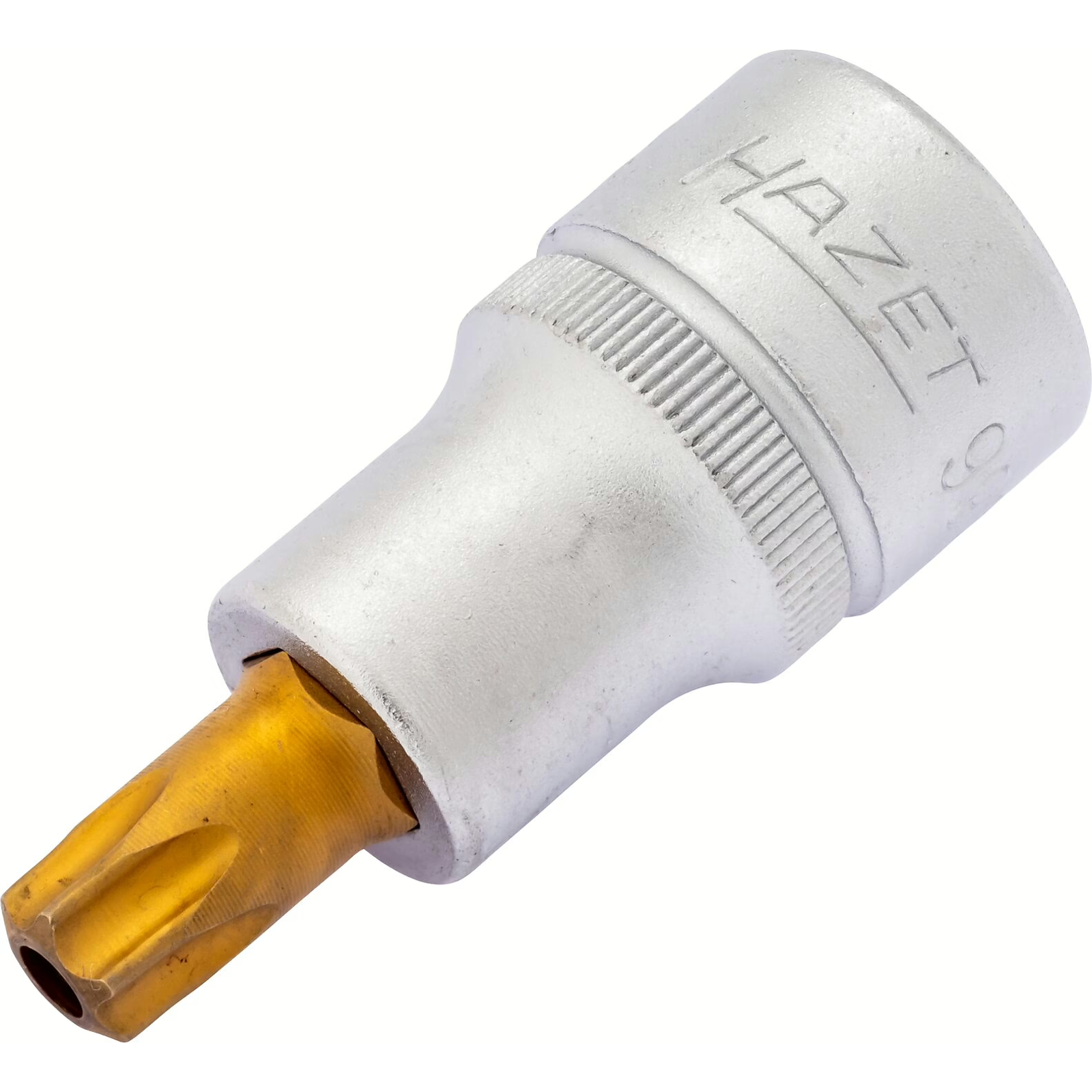 Douille mâle carré creux 1/2 pouce T50H profil TORX tamper résistant avec moletage HAZET - 992-T50H