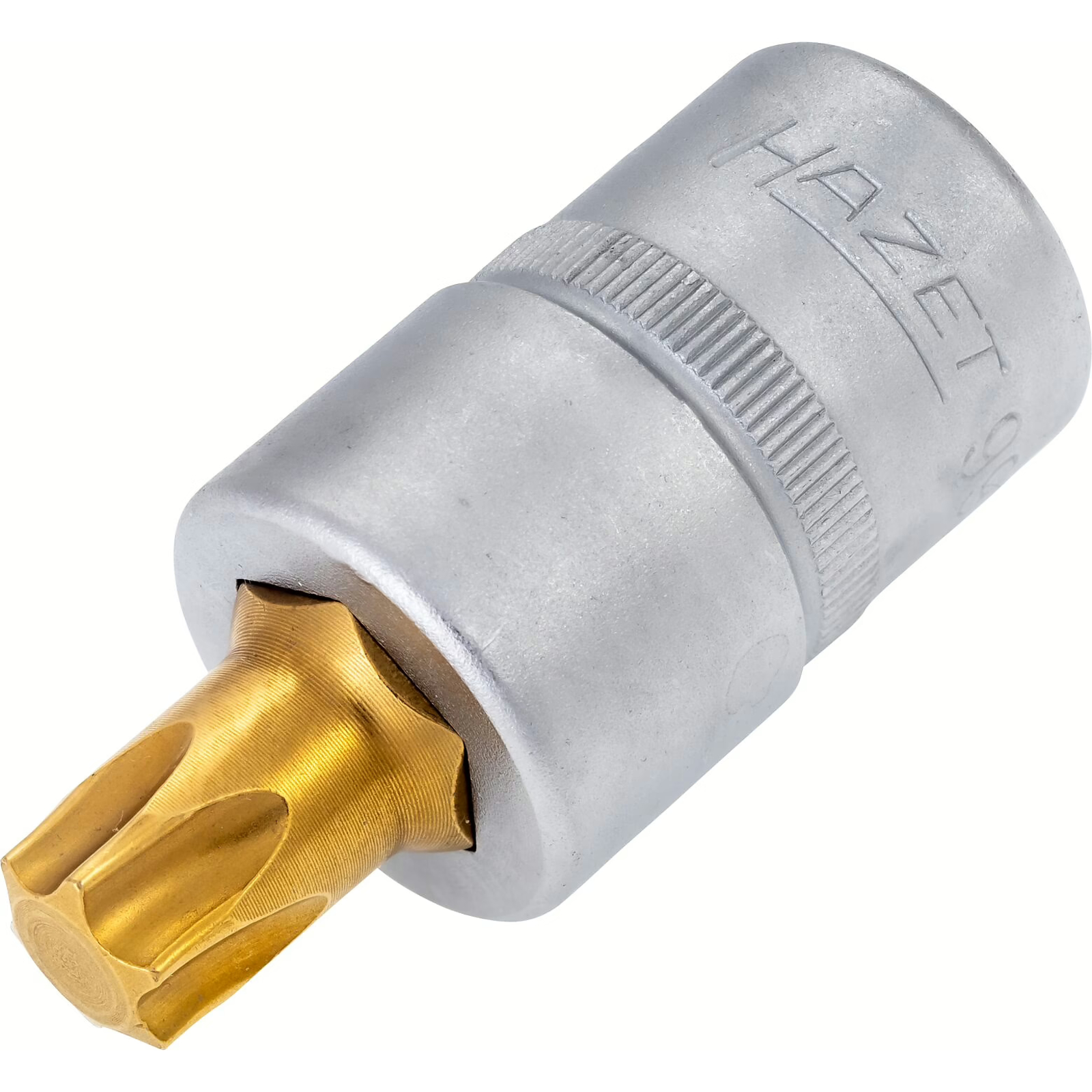 Douille mâle carré creux 1/2 pouce profil TORX intérieur T55 avec moletage 56 mm HAZET - 992-T55