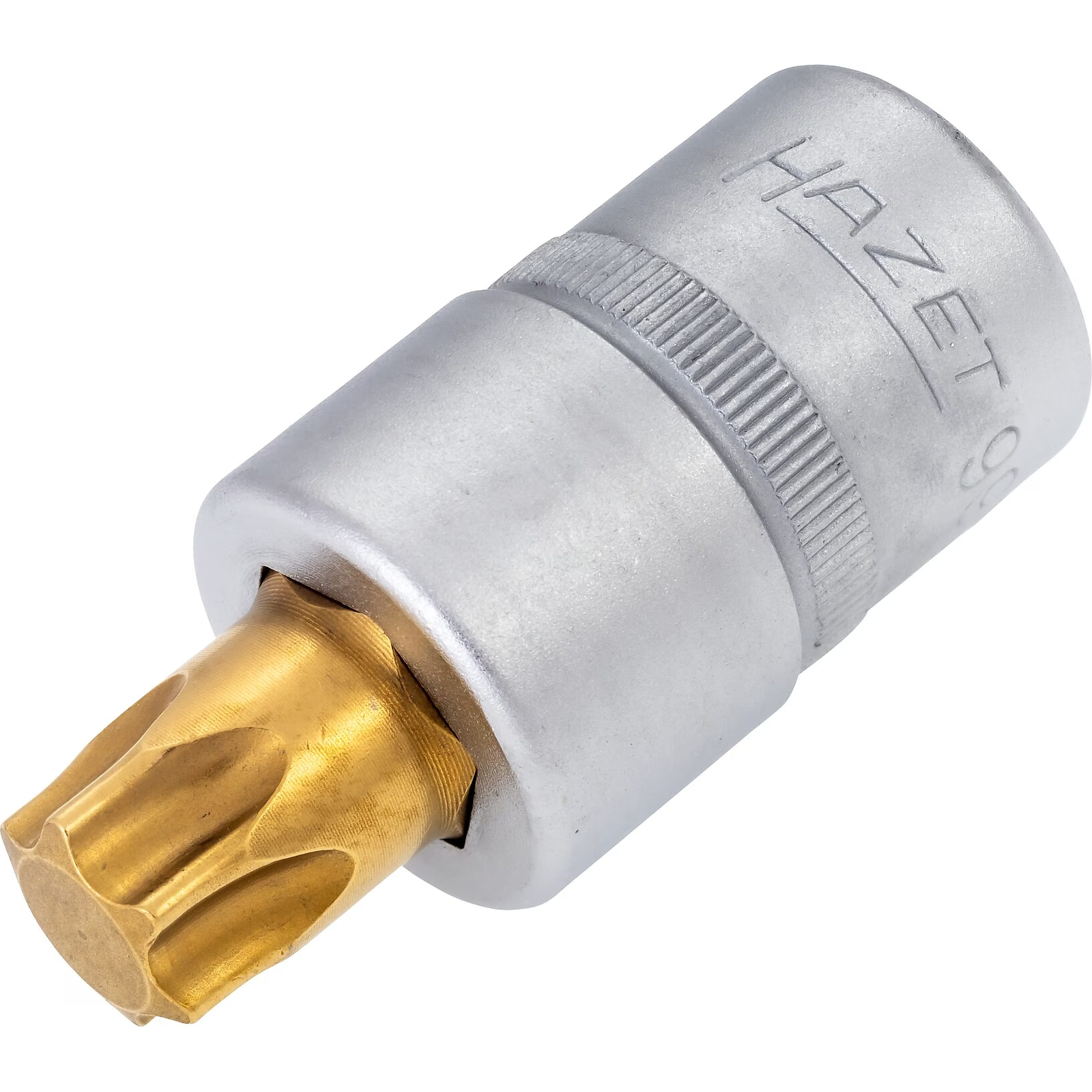 Douille mâle carré creux 1/2 pouce T60 profil TORX intérieur avec moletage 56 mm HAZET - 992-T60