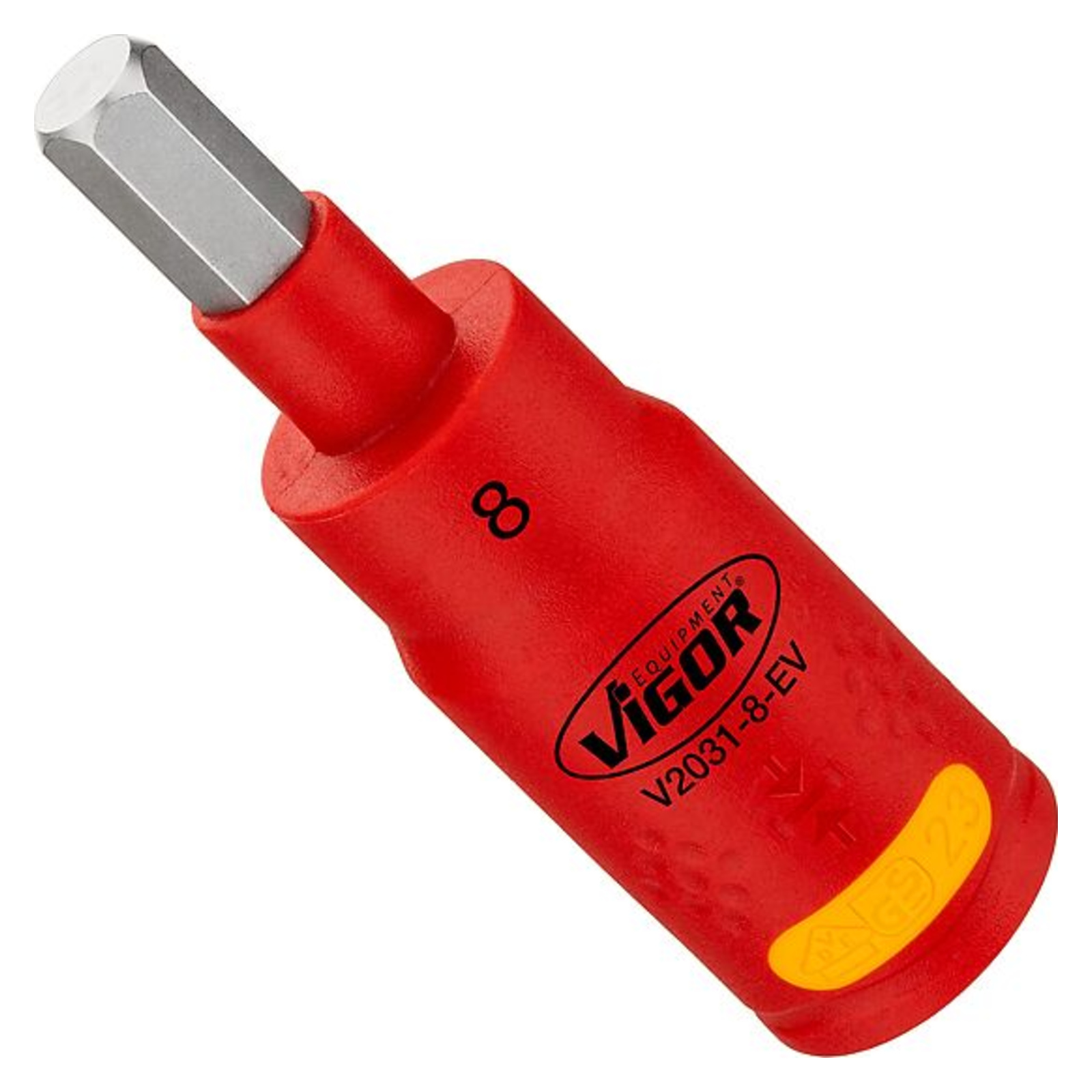 Embout-tournevis (bit) pour véhicules électriques pour véhicules électriques 6 pans intérieurs 3⁄8″  VIGOR - V2031-8-EV