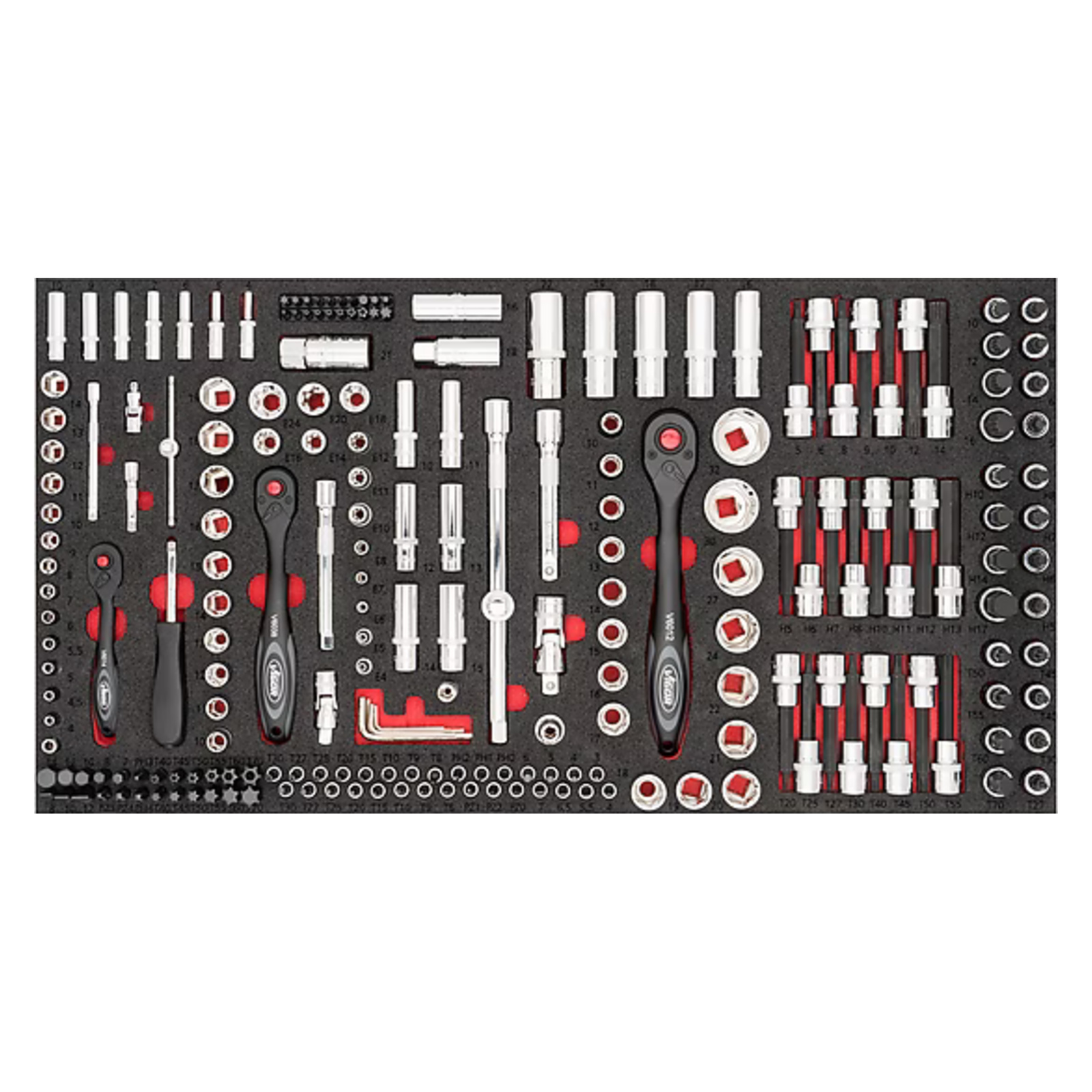 Jeu d'outils à douilles pour séries XL  VIGOR - V4586