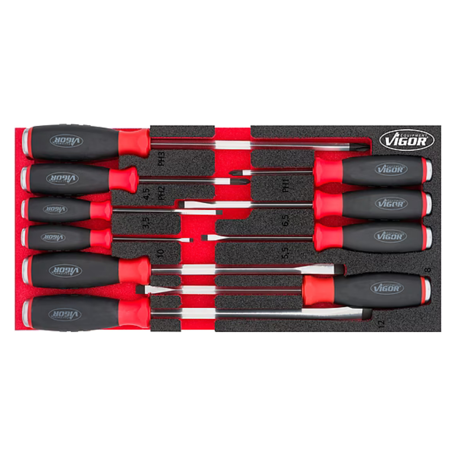 Jeu de tournevis avec percuteur  VIGOR - V5068