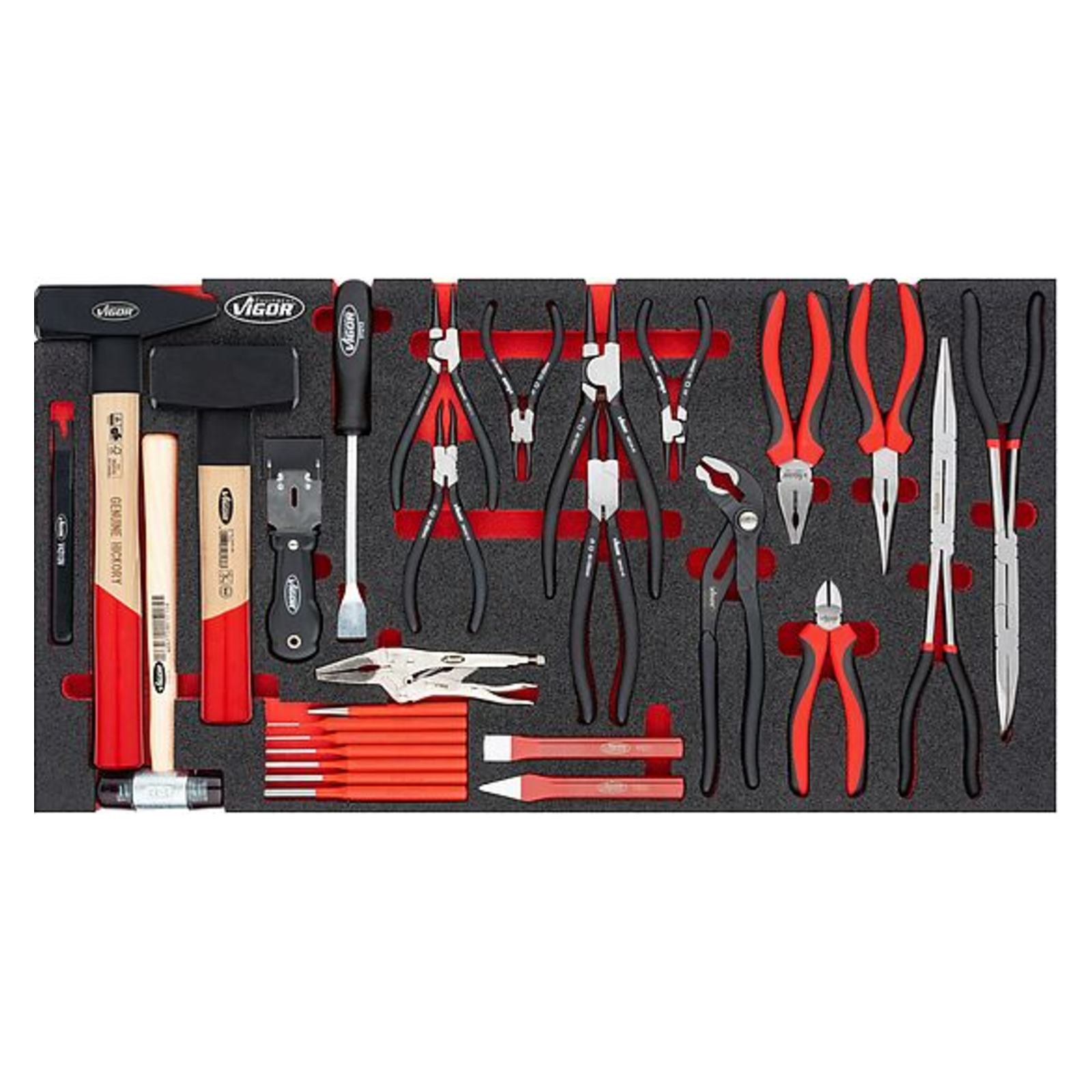 Jeu de pinces marteaux burins pour séries XL  VIGOR - V5638N