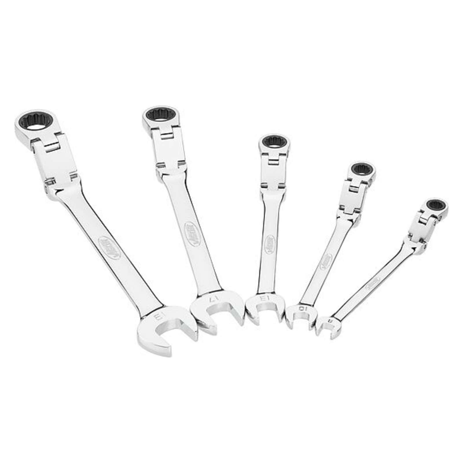 Jeu de clés mixtes à cliquet à double articulation  VIGOR - V6752/5
