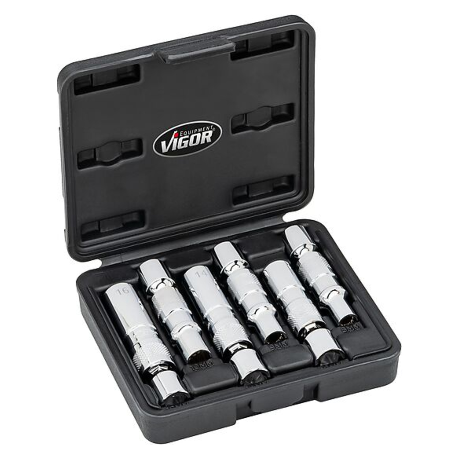 Jeu d'extracteurs de bougies de préchauffage 12 pans extérieurs 3⁄8″  VIGOR - V7016/6