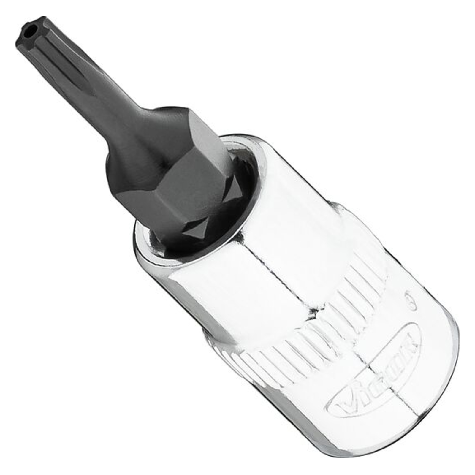 Douille mâle Profil intérieur avec 5 flancs arrondis avec perçage frontal (similaire à TORX®) 1⁄4″  VIGOR - V7037-IPR10