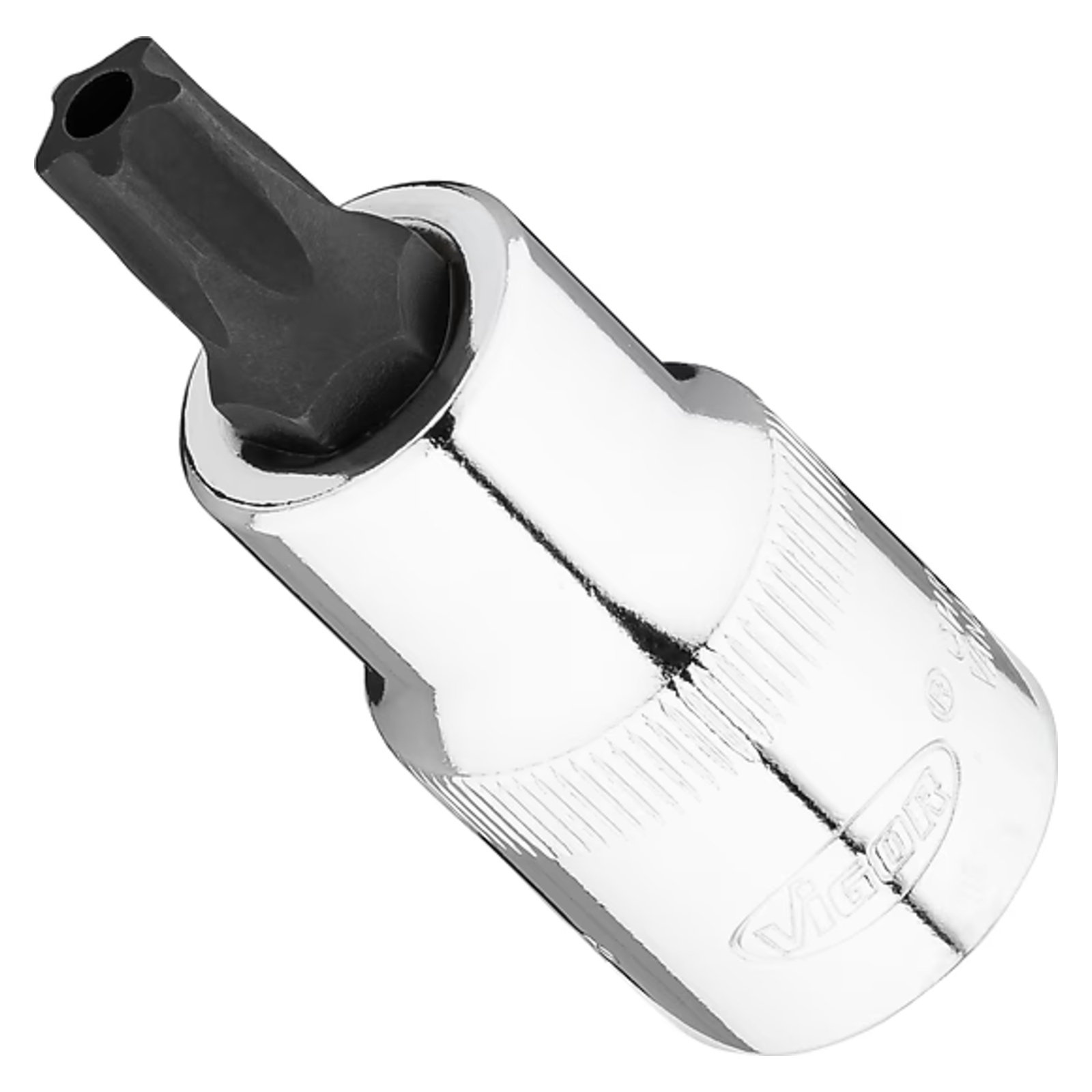 Douille mâle Profil intérieur avec 5 flancs arrondis avec perçage frontal (similaire à TORX®) 1⁄2″ VIGOR - V7055-IPR45