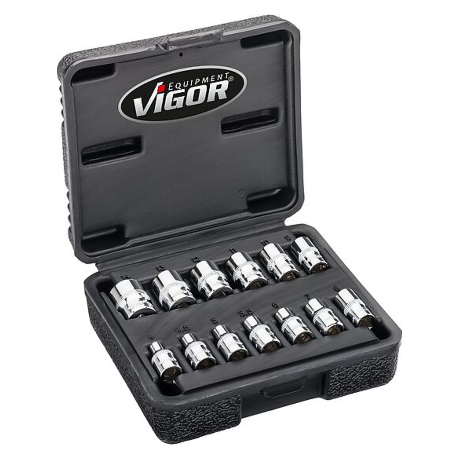 Jeu de clés à douilles 12 pans extérieurs V7514/13 1⁄4″  VIGOR - V7514-13