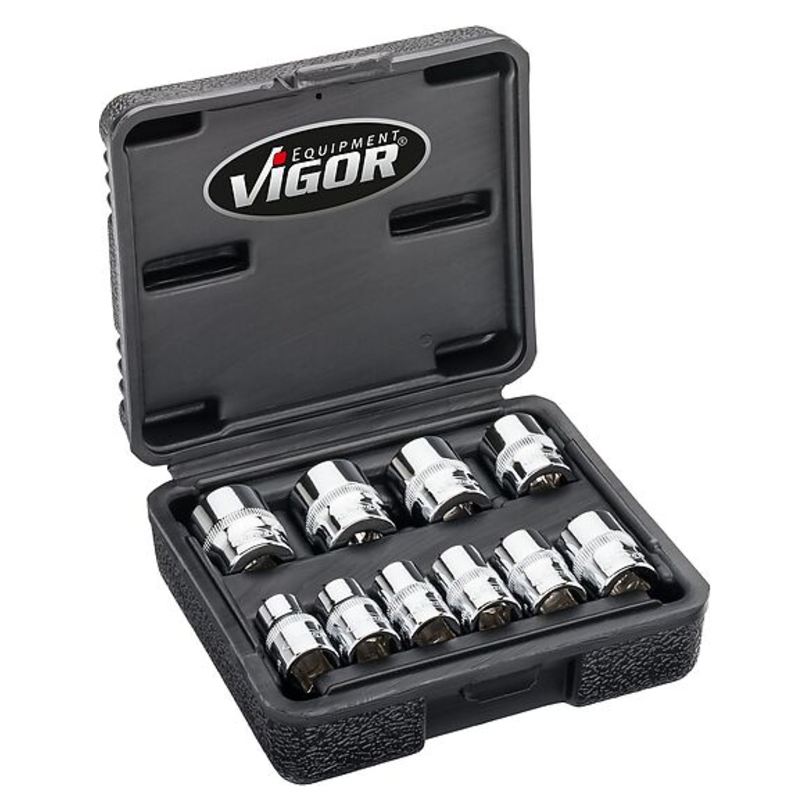 Jeu de clés à douilles 12 pans extérieurs V7538/10 3⁄8″  VIGOR - V7538-10