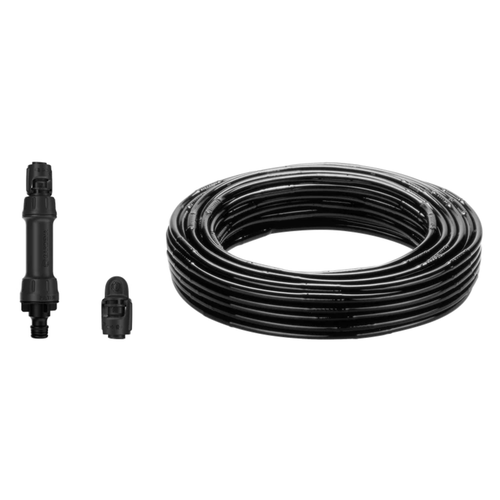 Kit d'initiation 25 m de tuyau à goutteurs incorporés et bouchon fin de ligne - GARDENA - 13502-26