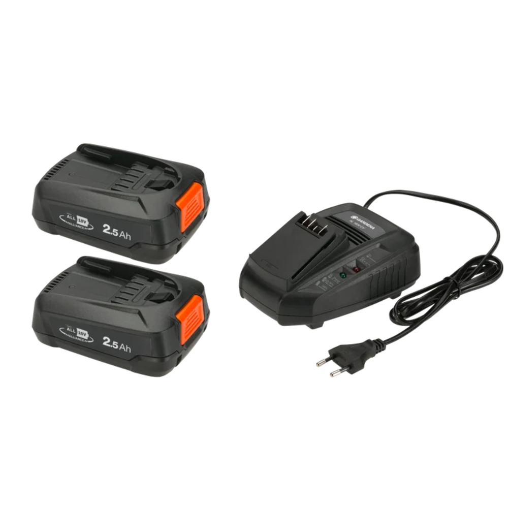 Kit de démarrage P4A 2x PBA 18V 45 AL/45 + AL 1830 CV - GARDENA - 14907-20