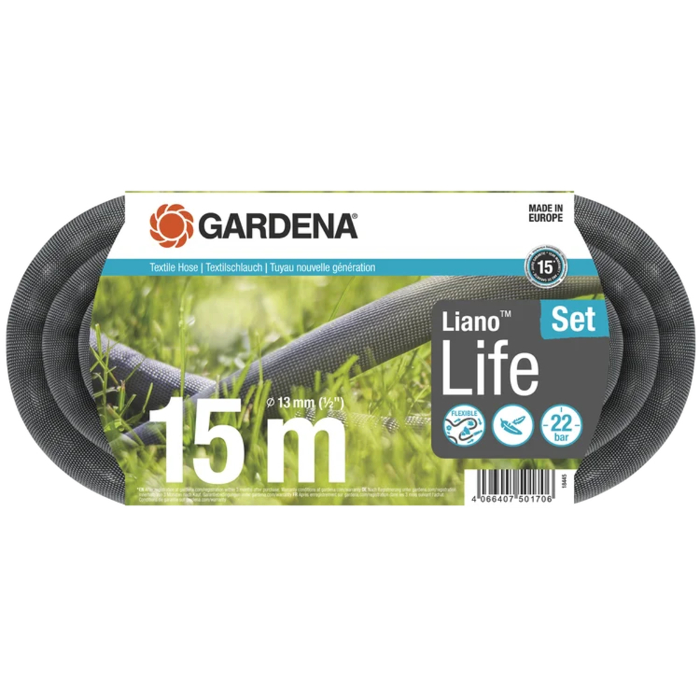 Kit tuyau Liano Life 15 m - GARDENA - 18445-20