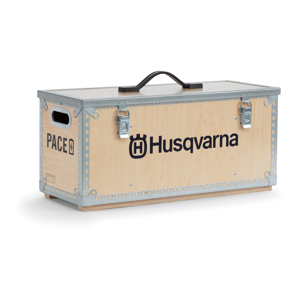 COFFRE BOIS TRANSPORT 2 BATTERIES ET UN CHARGEUR HUSQVARNA - 531215401