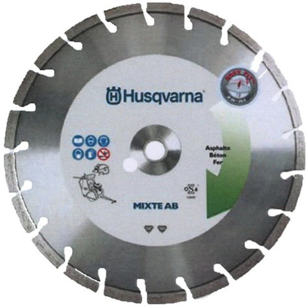 Disque diamant MIXTE AB asphalte et béton armé D300 mm HUSQVARNA - 543102470
