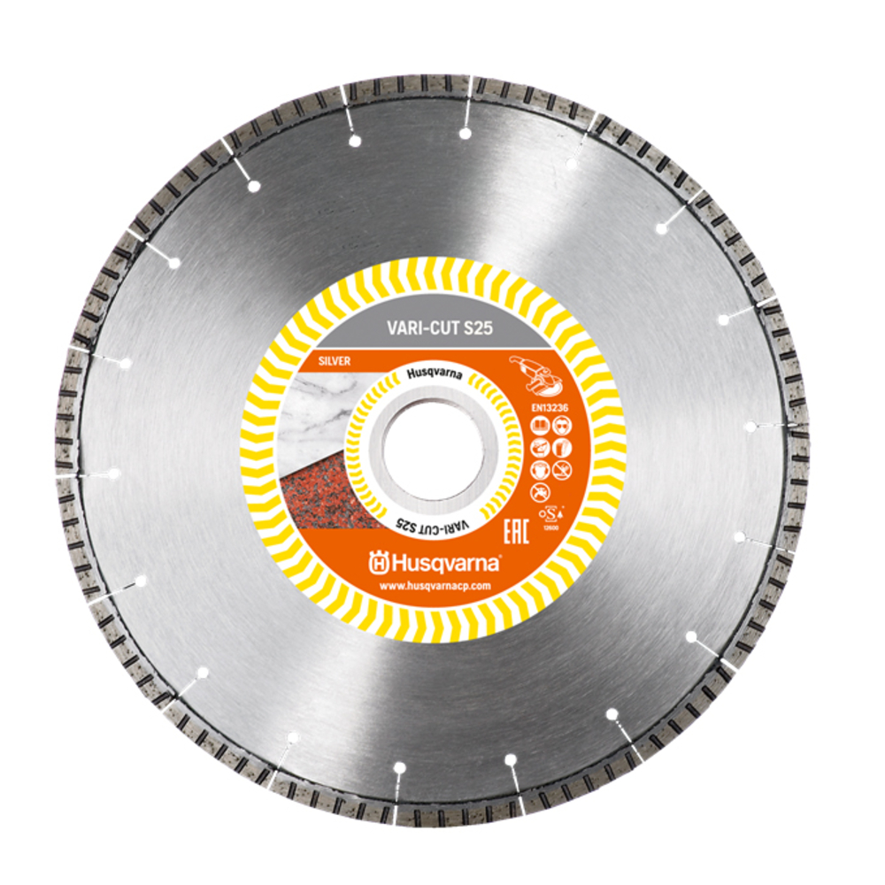DISQUE DIAMANT HUSQVARNA VARI CUT S25 POUR MEULEUSE D'ANGLE Ø 115 MM POUR PIERRE NATURELLE ALÉSAGE 22.2- 579807230