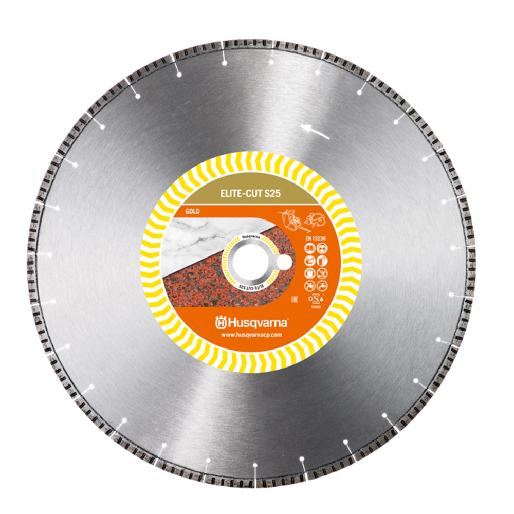 Disque diamant ELITE CUT S25 POUR DECOUPEUSES D400 mm coupe pierre naturelle alésage 25.4- 579811430 HUSQVARNA - 579 81 14-30