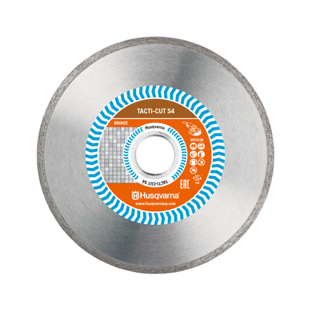 Disque diamant TACTI-CUT S4 pour meuleuse d'angle D115 MM POUR carrelage en céramique 22.2 HUSQVARNA - 579 81 96-30