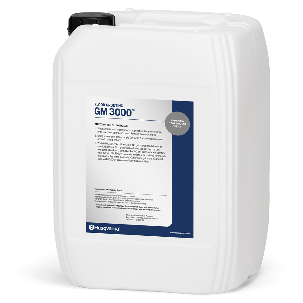 Produit de jointoiement GM3000 20 LITRES (Grouting-remplissage des porosités.Apllication balai) HUSQVARNA - 581921806