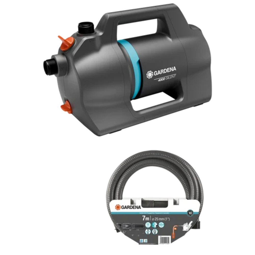 Kit pompe d'arrosage de surface 4100 Silent avec équipement d'aspiration - GARDENA - 9052-20