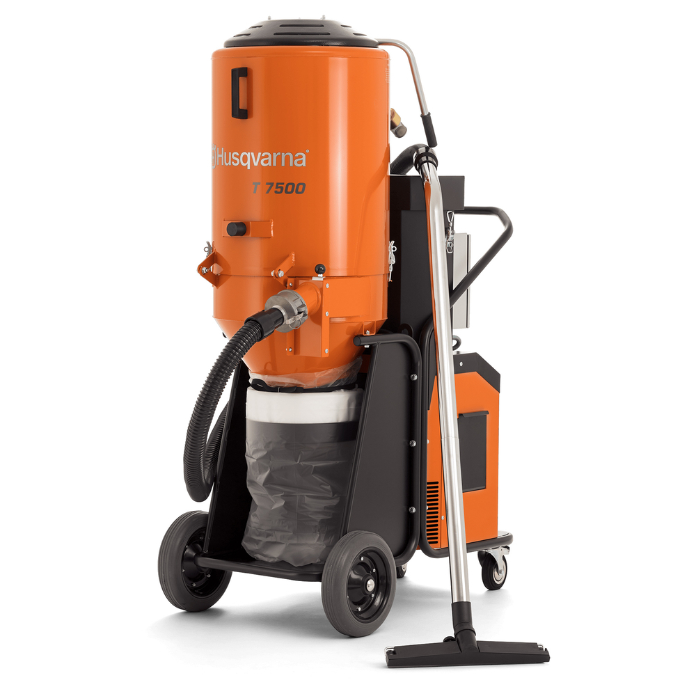 Aspirateur T 7500 POUSSIERES 400V TRIPHASE 5.5 KW Classe H HUSQVARNA - 967664104