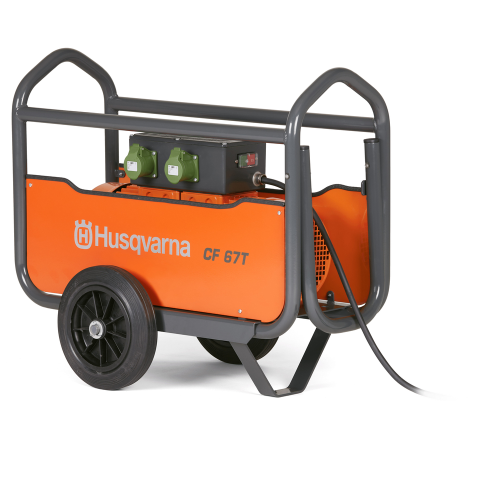 Vibrateur à béton CF67T CI4P 380V-3-60HZ-70KG- 4 SORTIES roues de transport HUSQVARNA - 967 93 82-03