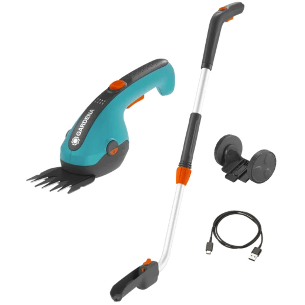 Kit cisaille à gazon ClassicCut Li + manche télescopique et roues - GARDENA - 9886-20