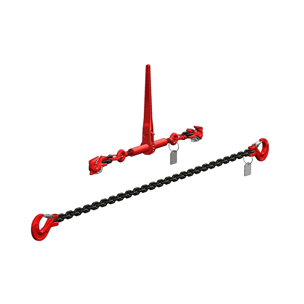 TENDEUR D'ARRIMAGE A CLIQUET 2 CROCHETS BLOKMI + CHAINE D8 CH3,5M BLC080835 ID MAT